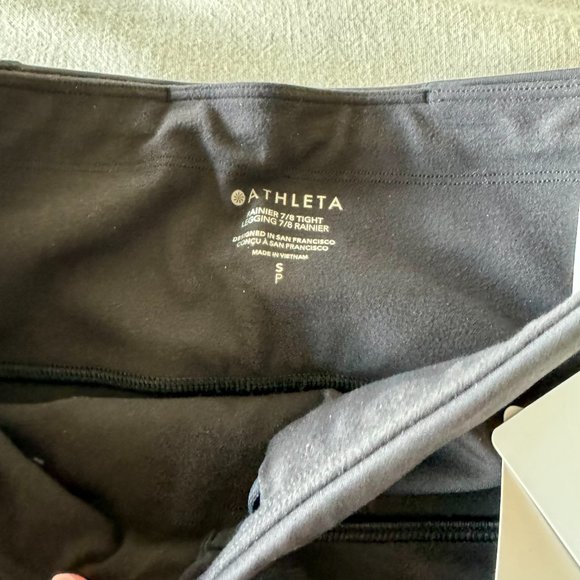 Athleta - Rainier Tight Legging 7/8 - Black - S (NWT) - Picture 6 of 7
